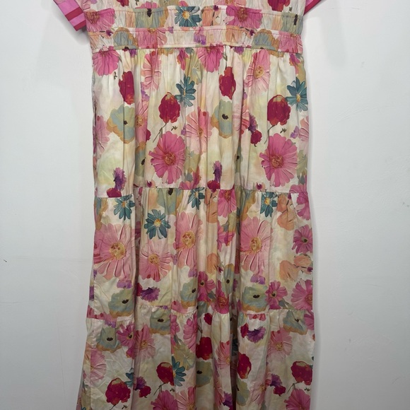 NWT Anthropologie Entro “Violet & Vanilla” Floral Tiered Maxi Dress Plus Size 1X - Picture 9 of 12